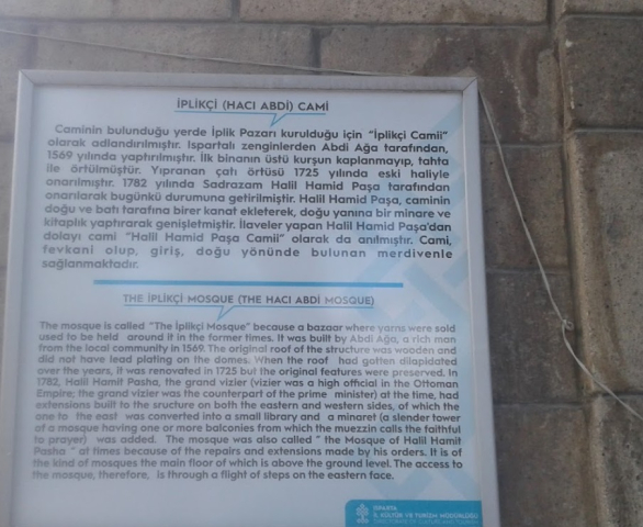 İplikçi (Halil Hamit Paşa) Camii – Isparta9